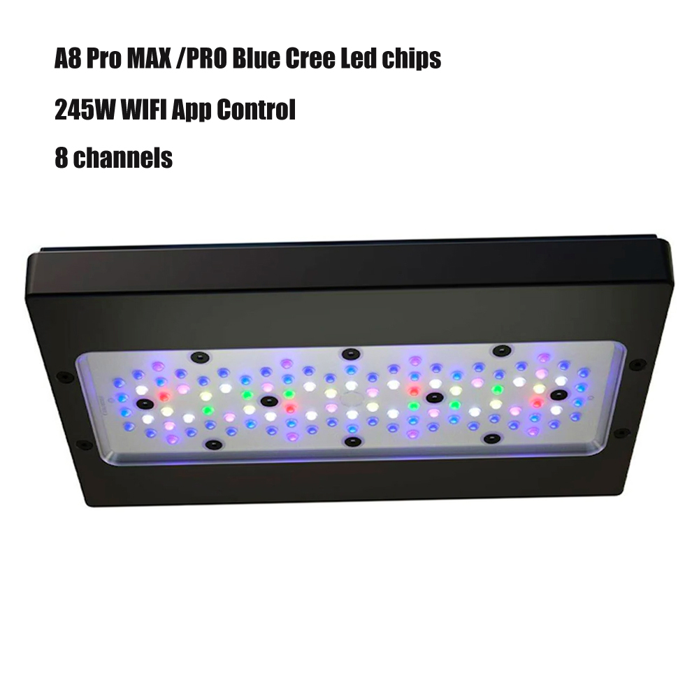 Wifi APP 240W A8 PRO Blue MAX  - Aquarium Blue Marine Reef 评论和价格