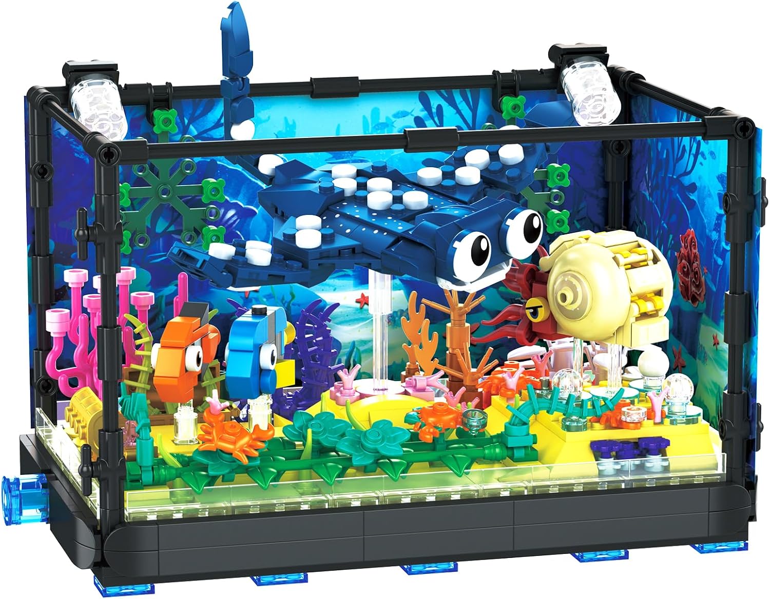 Fish Tank Building Set - Marin - Marine Aquarium Aquascape 评论和价格