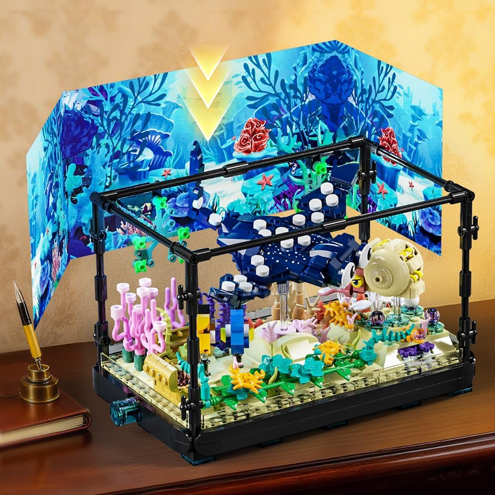 Fish Tank Building Set - Marin - Marine Aquarium Aquascape 评论和价格