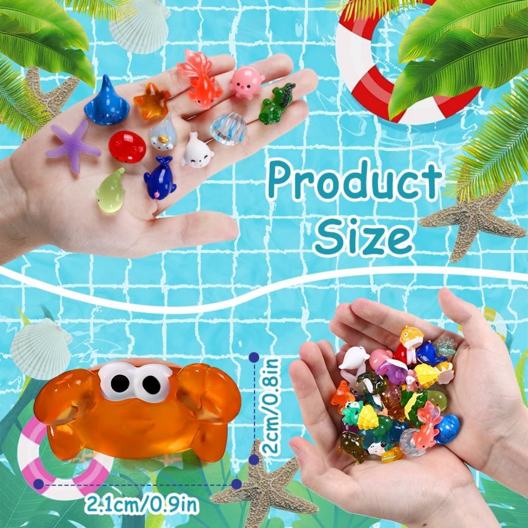 Mini Ocean Animals Resin Figur - Aquarium Marine World 评论和价格
