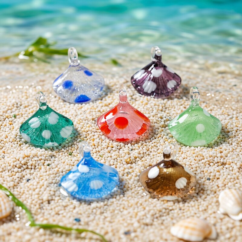 Colorful Mini Sea Shell Charm  - Marine Aquarium Aquascape 评论和价格